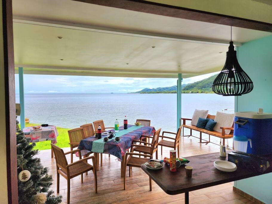 Duplex En Bord De Mer Fare Tahitea Pension Taputapuapea Eksteriør billede
